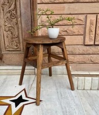 Enfants Chaise, Maison Décoration Bois Chaise Fait à la Main Vintage Bébé Vivant