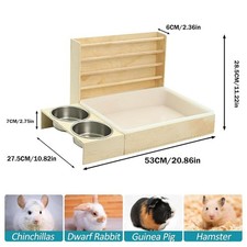 Mangeoire pour lapin, bac à