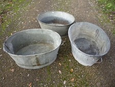 Bassine ovale zinc - bassine,