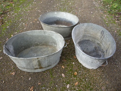 Bassine ovale zinc - en, zinc(r)