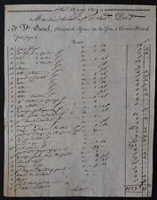 Facture CLERMONT FERRAND 1819