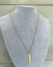 Chaîne artisanale Figaro Argent sterling 925, doré or fin - pendentif - Be Lost