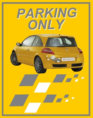 Plaque parking only - plaque, renault