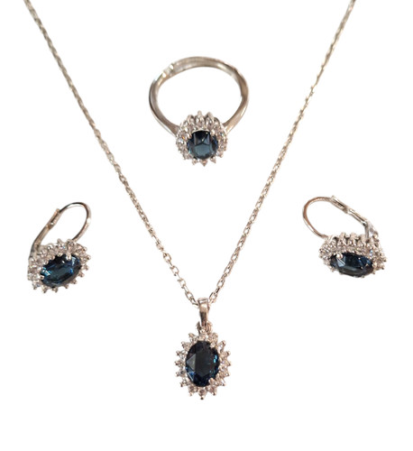 Parure collier boucles - parure,