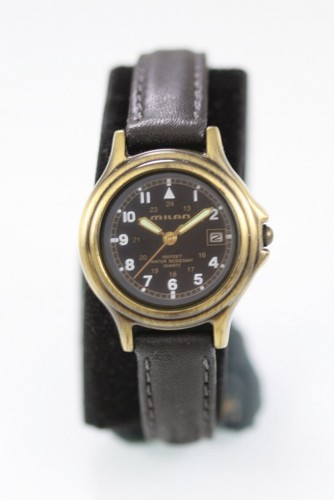 Montre femme milan acier - or,