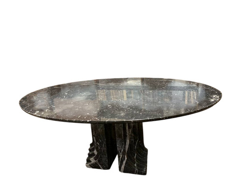 Table ovale marbre design - ovale, en