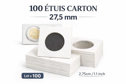 100 étuis carton mm - 100, 27,5