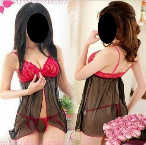 Nuisette dentelle transparente