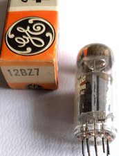 Tube 12BZ7 GE  NOS NIB neuf 1 pièce en boîte