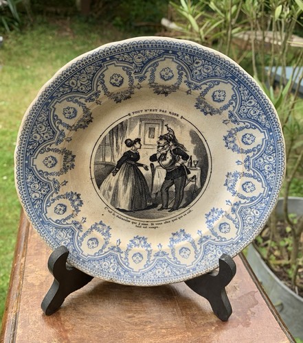 Ancienne assiette parlante - ancienne,