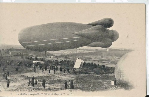 Cpa le ballon dirigeable - cpa,