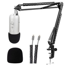 Blue Yeti Support Microphone Professionnel Réglable avec Bonnette Micro et Tu...