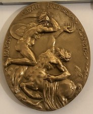 MÉDAILLE EN BRONZE HENRI IV