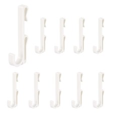 10 Crochets Pour Grillage, 2.8 Pouces Accroche Plastique Pour Grillage, Blanc
