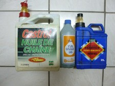 3 bidons d'huile ancien en