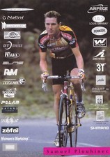 CYCLISME carte cycliste SAMUEL PLOUHINEC équipe JEAN DELATOUR 2001