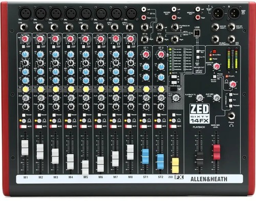 Allen heath zed60 14fx - heath, 14