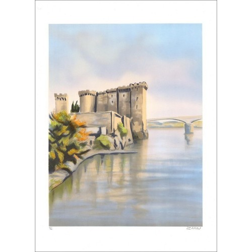 Zarou lithographie originale - zarou,