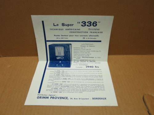Poste radio super - super, ancien