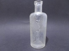 Antique Verre Pharmacien Bouteille Passiorin Fleur de la Passion Vintage Um 1900