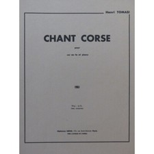 TOMASI Henri Chant Corse Piano Cor en Fa 1932