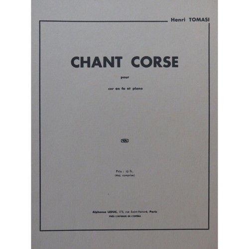 Tomasi henri chant corse - tomasi,