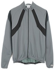 Sweat À Manches Longues SHIMANO Pour Homme XL Zippé Complet Col Montant Gris