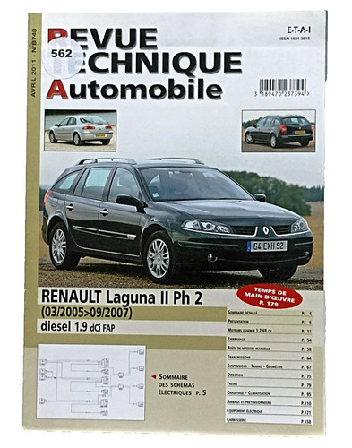 Revue technique renault laguna - revue,
