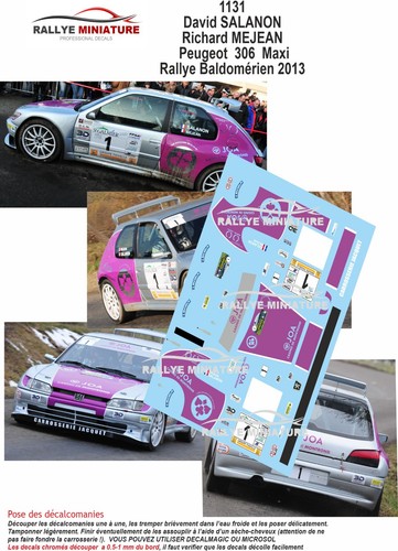Decals ref 1131 peugeot - decals, 1/43