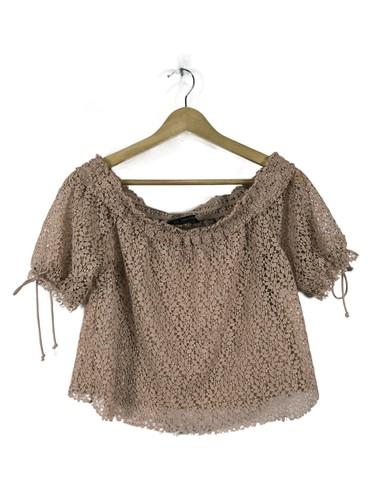 Zara basic blouse dentelle - en,
