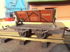 KBN très rare wagon benne basculante avant guerre complet à nettoyer , poussière