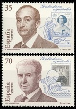 Espagne 3550/51 1998 Enregistreurs Espagnols MNH