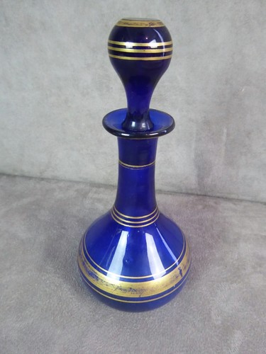 Flacon verre bleu - flacon,