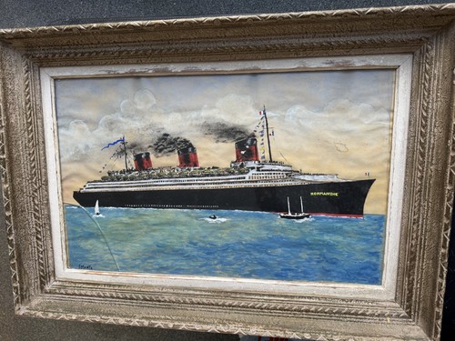 Ancienne peinture paquebot