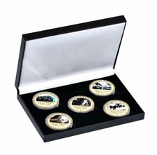 World Guerre 2 - Dunkerque Évacuation 5 Plaqué Or Monnaie Kit Operation Dynamo