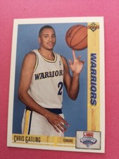 Chris Gatling Rookie Card Golden State Warriors Carte Basket NBA Upper Deck...