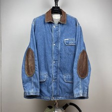 Veste doublée en denim vintage Guess Jeans pour homme fabriquée aux États-Uni...