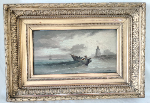 Ancien tableau marine - ancien,