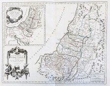 Carte De La Terre Sainte Israël Palestine Palästina Santini Gravure 1779
