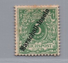 Colonies allemandes îles Marshall Michel numéro 2I testé inutilisé