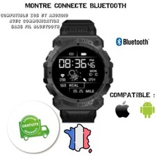 Montre Connecté style Sport Intelligente GPS  Sportive compatible IOS et Android