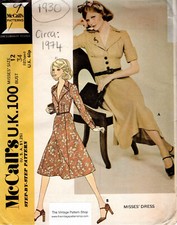 Patron De Couture Vintage 1974