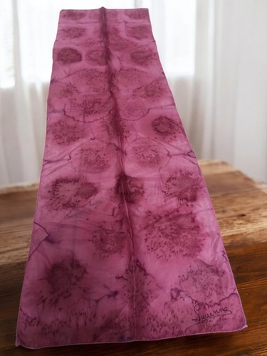 Foulard vintage lucienne - foulard, mauve