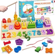 Jouet Enfant Montessori | Jouet Bebe 1 an | Jeu de Pêche Magnetique | Apprendre 