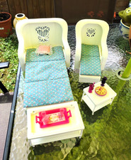 Barbie fauteuils salon de jardin vintage 1983