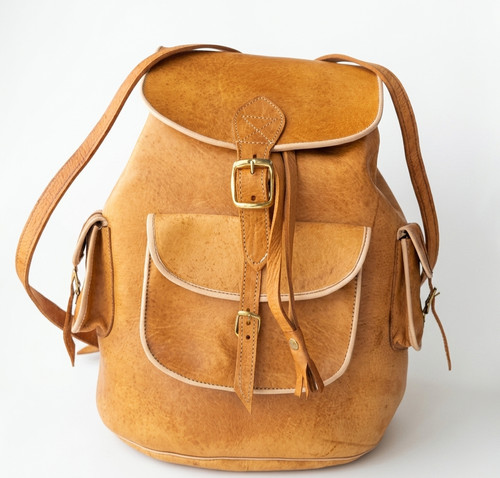 Sac dos vintage cuir - sac,