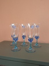 flûtes à champagne Luminarc vintage, France