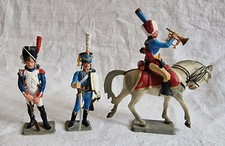 Figurine Starlux Empire, cavalier et 2 piétons