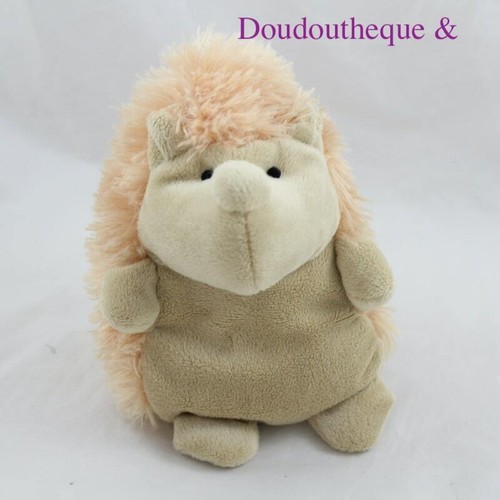 Peluche hérisson beige poils