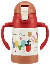 SKATER Mickey Mouse Ballon deux mains paille inox Magubotoru bouteille d'eau S